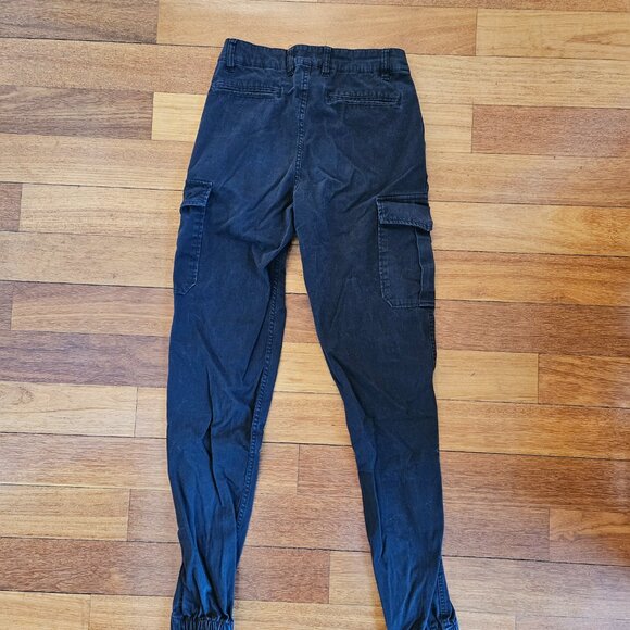 American Tall –Size 28T Black (pair #1) –TAPERED-FIT Stretch Cotton Cargo Jogger - Picture 8 of 10